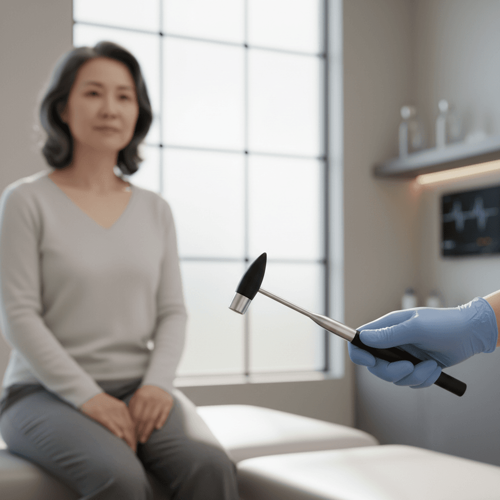 Neurological reflex testing detail