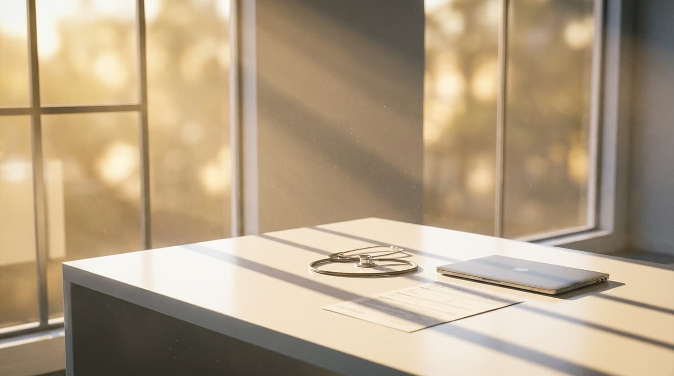 Healthcare provider reviewing neurological assessment documentation